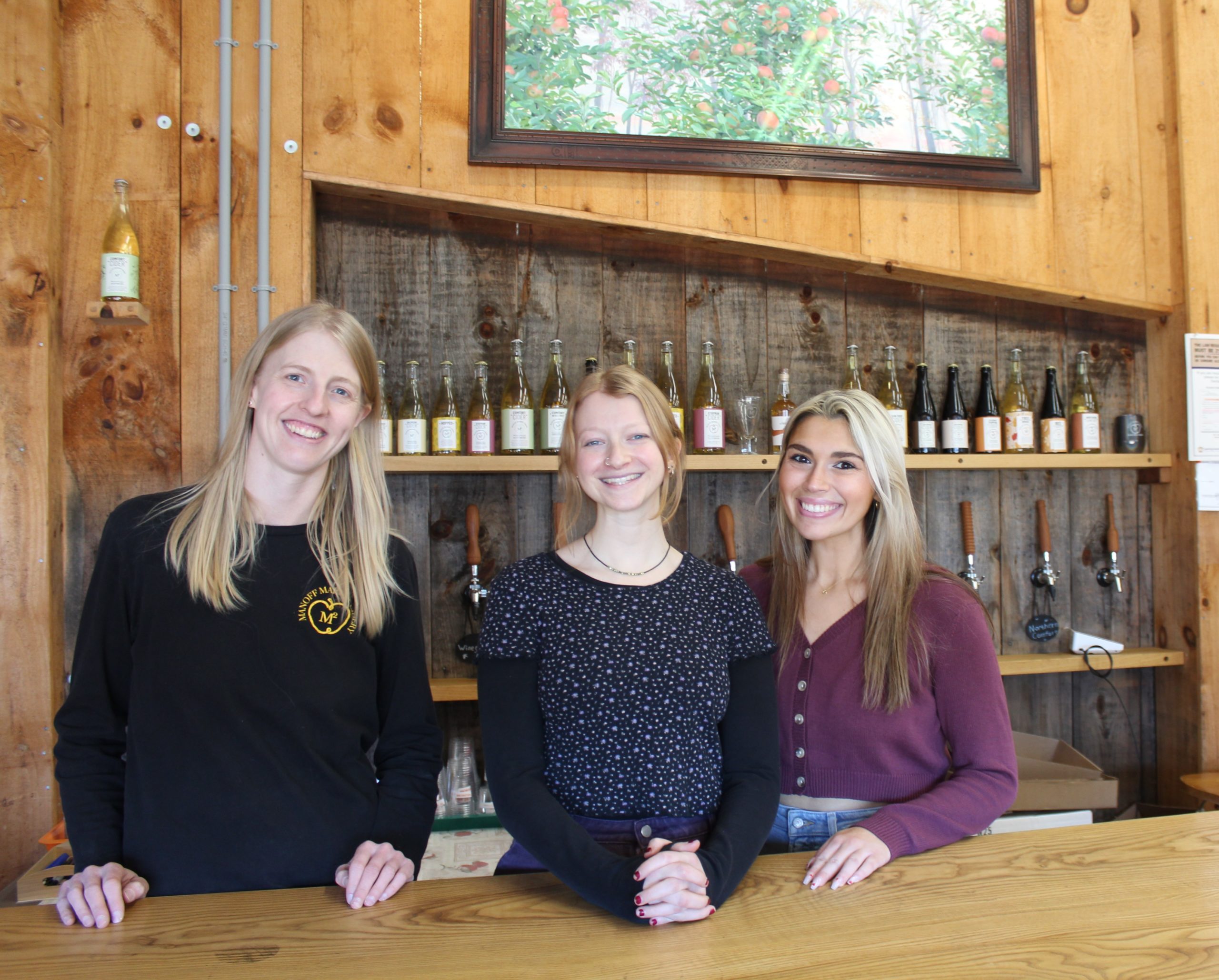 The tasting room at the Manoff Cidery is open Thursday through Saturday.